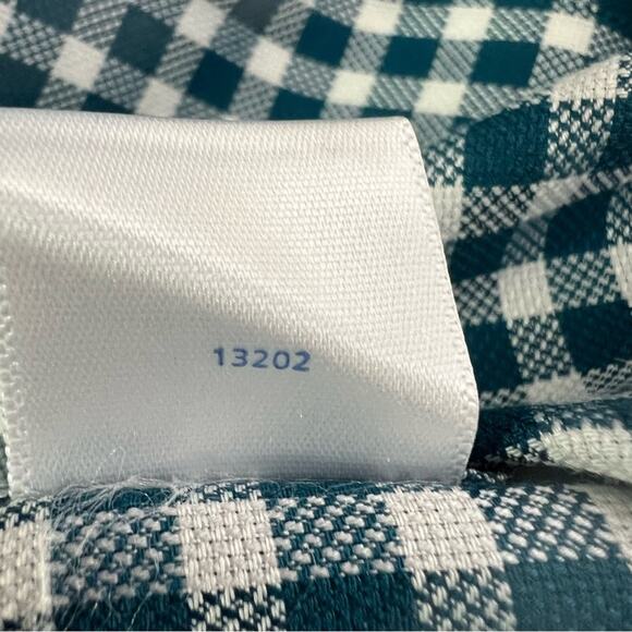 Southern Tide Blue White Gingham Tailored Button Sport Shirt Size Medium - Picture 12 of 13